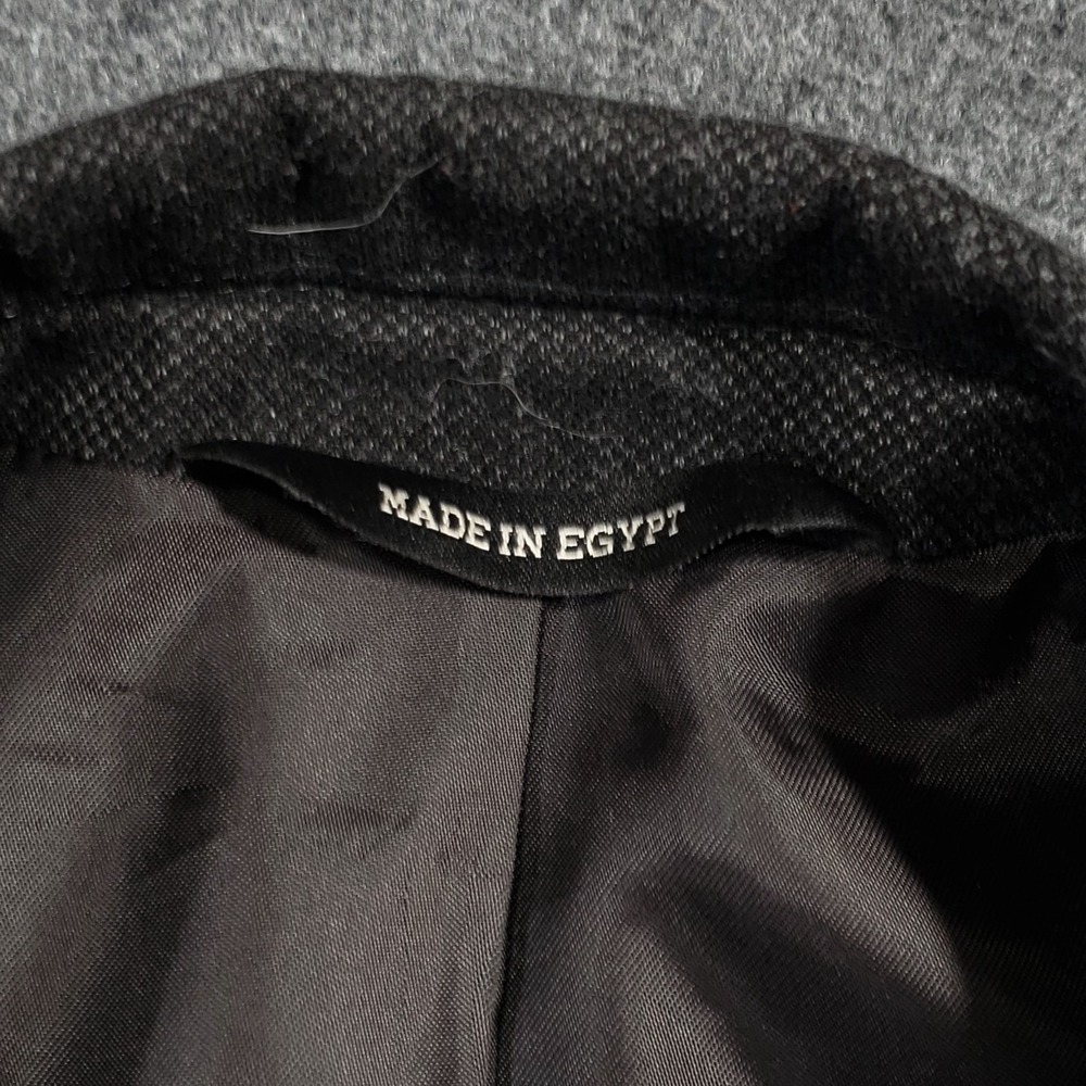 Banana Republic Blazer Mens 42 Regular Charcoal Gray Tailored Slim Sport Coat - Picture 7 of 14